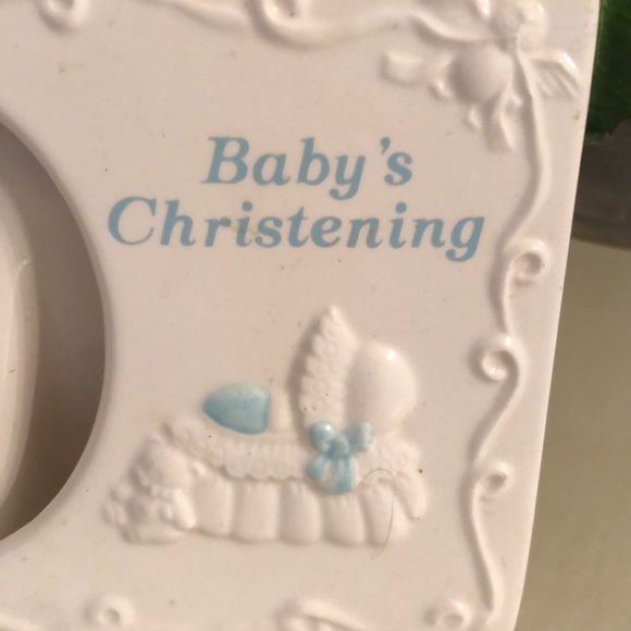 Russ ceramic Baby’s Christening picture frame - Picture 2 of 12
